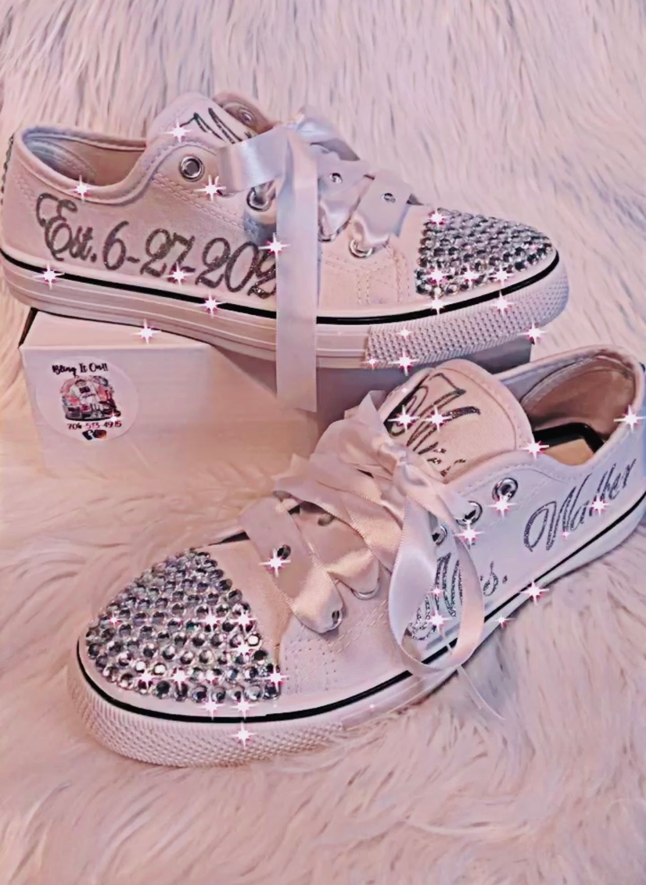 Rhinestone Low Top(Toe Area Only)