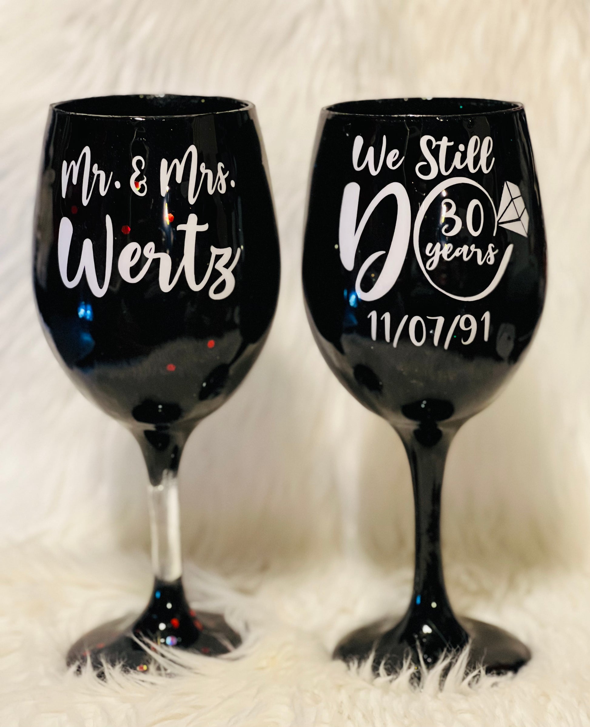 Bling Bling Wine Glasses - Set of 2