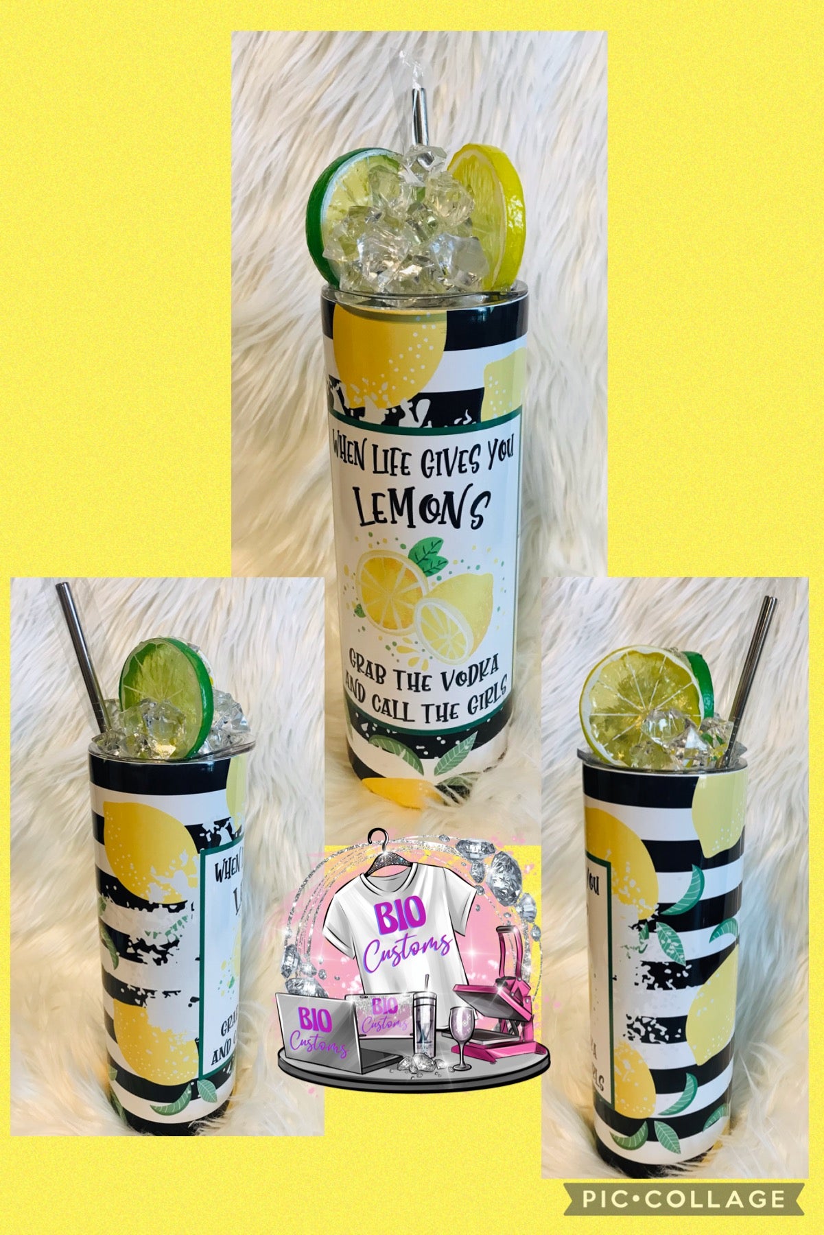 When life gives you Lemons 20oz Tumbler,Skinny