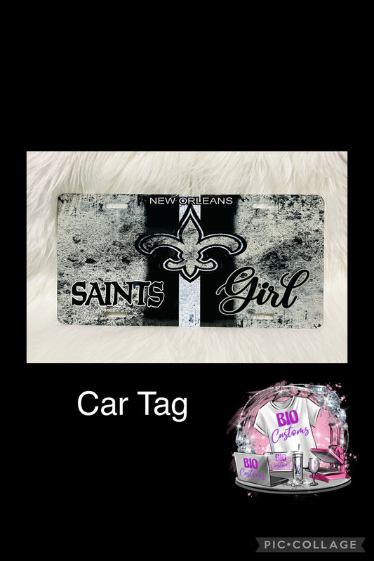 Saints Car Tag