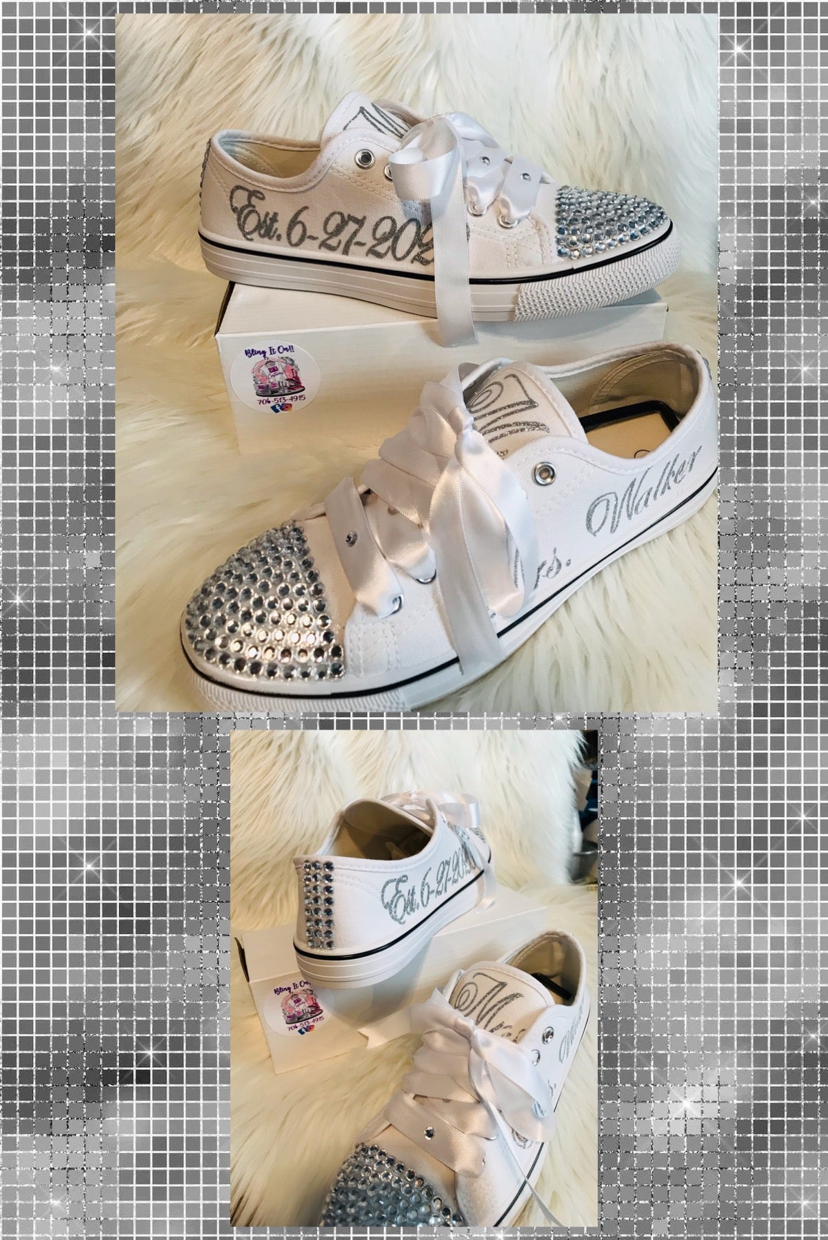 Rhinestone Low Top(Toe Area Only)