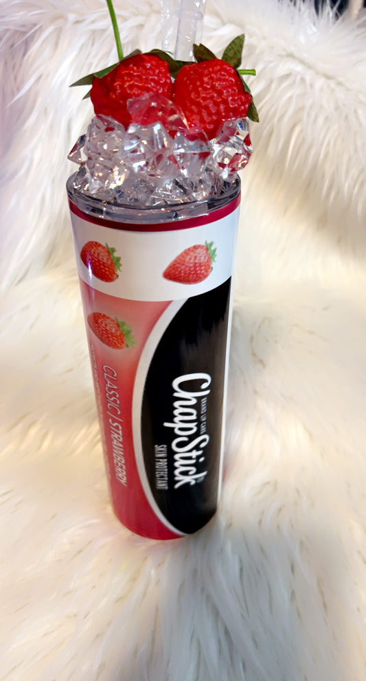 Chapstick, Strawberry Tumbler