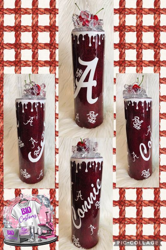 30oz Alabama Tumbler Customized