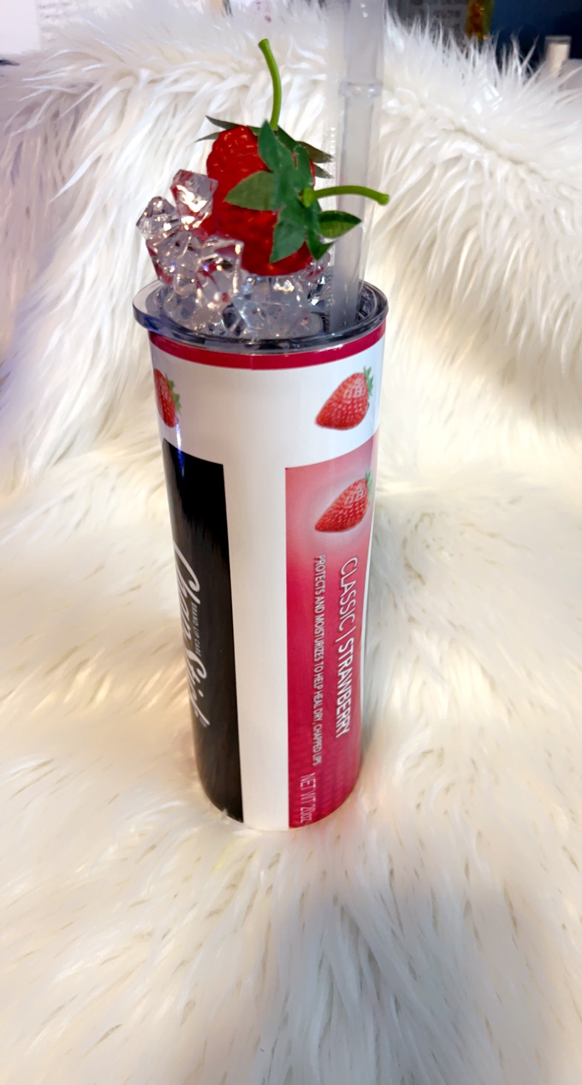 Chapstick, Strawberry Tumbler